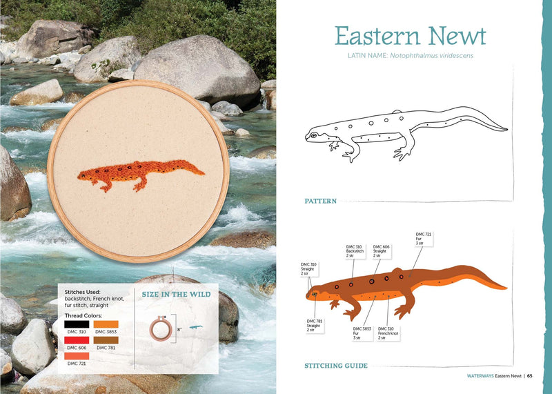 The Field Guide to Embroidery: 52 North American Animal and Plant Designs for Nature Lovers (Beginner-Friendly, Step-by-Step Wildlife Patterns with ... Manatees, Bears, Moose, Flowers, and More By Jessica Kemper