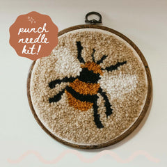 Bee Beginner Diy Punch Needle Kit From Homebody DIY