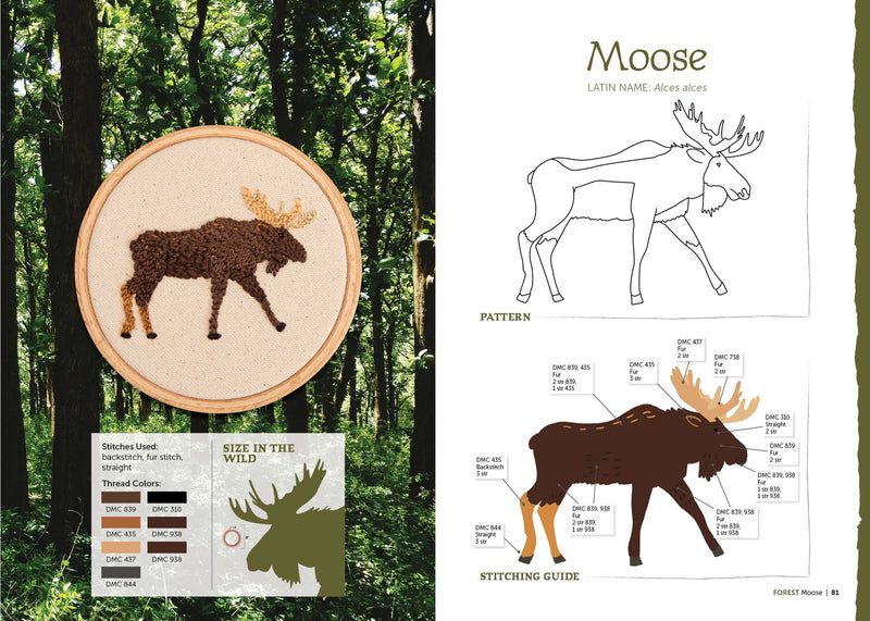 The Field Guide to Embroidery: 52 North American Animal and Plant Designs for Nature Lovers (Beginner-Friendly, Step-by-Step Wildlife Patterns with ... Manatees, Bears, Moose, Flowers, and More By Jessica Kemper