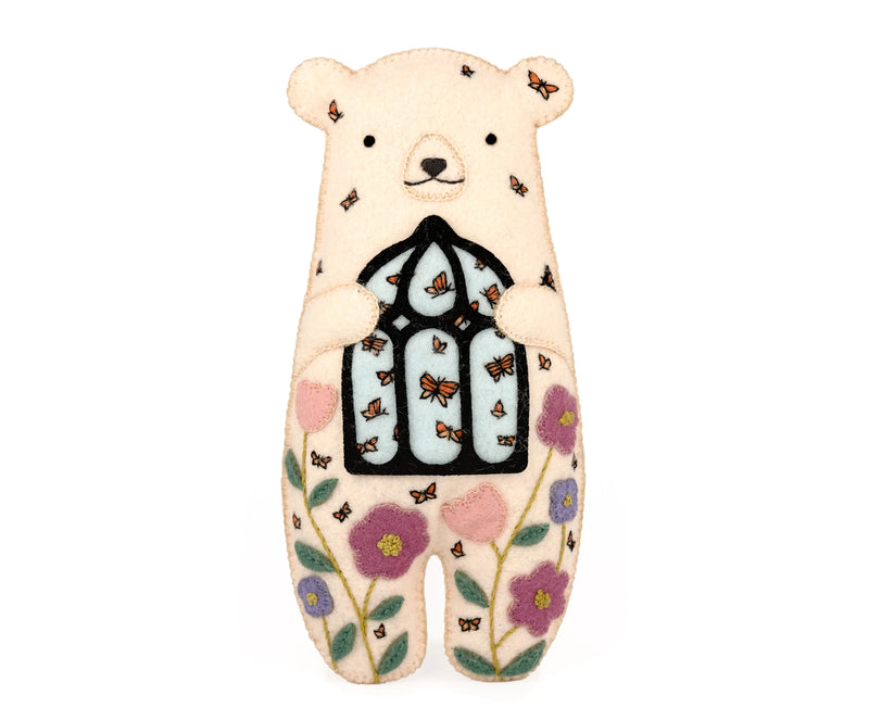Bloombear Felt Doll Kit Embroidery Kit From Kiriki Press