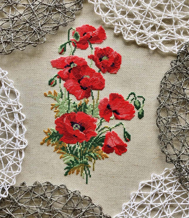 Wild Poppies by Riolis Counted Cross Stitch Kit