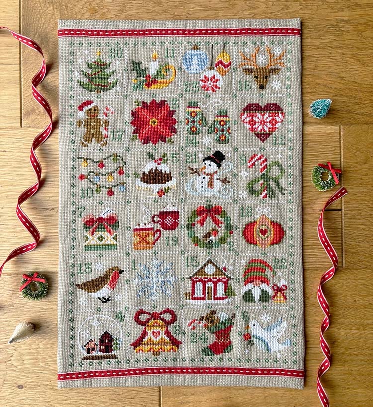 Feeling Festive Advent - Cross Stitch Kit By Love Poppet