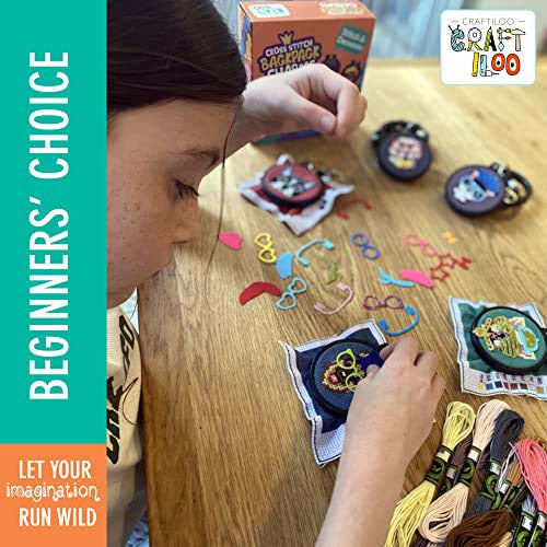 5 Stamped Cross Stitch Kits-Dogs From Craftiloo