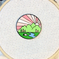Four Seasons Set of 4-Enamel Needle Minders by Snarky Crafter Designs