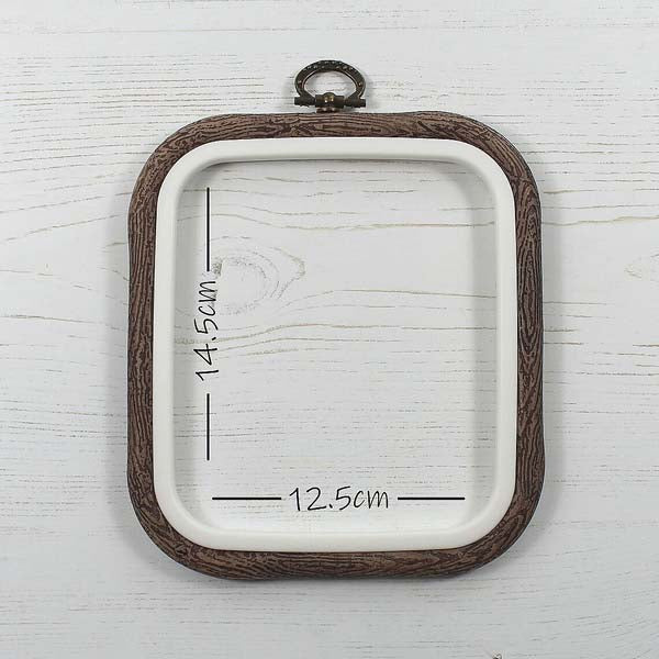 Square Flexi Hoop by Nurge 5 by 5.75 inch Sand