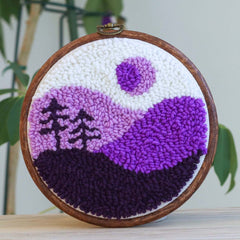 Purple Piedmont Punch Needle Kit From Craft Habit