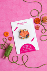 Pumpkin Gnome Magnetic Needle Minder  Festive Craft Gift  From Hawthorn Handmade