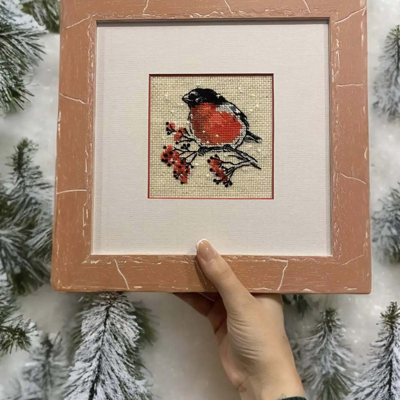 Winter Guest Bird by Riolis Counted Cross Stitch Kit