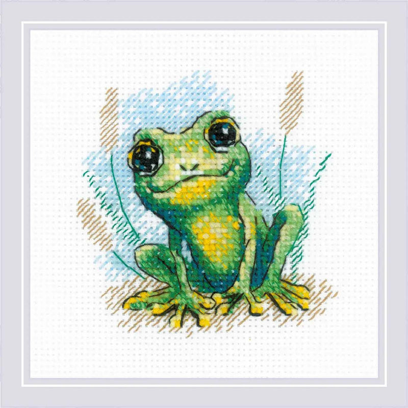 Little Hoppity Frog by Riolis Counted Cross Stitch Kit