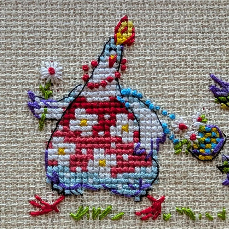 Chicken Cluck-Cluck!!! by Riolis Counted Cross Stitch Kit