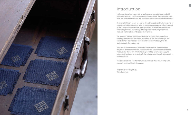Counted Sashiko Embroidery: 31 Projects with 80 Kogin and 200 Hishizashi Patterns By Keiko Sakamoto