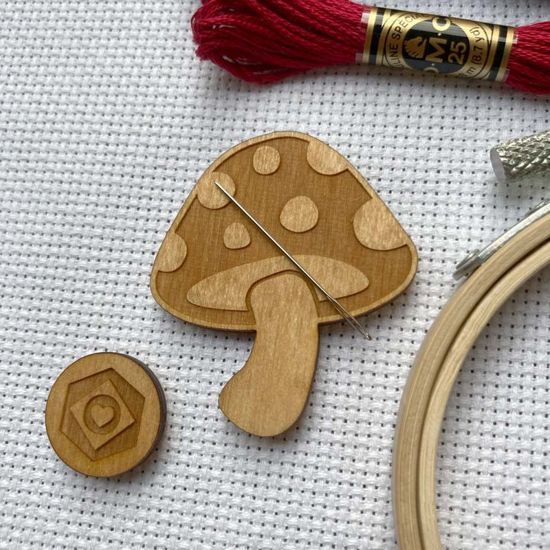 Toadstool  - Magnetic Needle Minder by Love Poppet