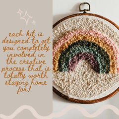 Rainbow Beginner Diy Punch Needle Kit From Homebody DIY