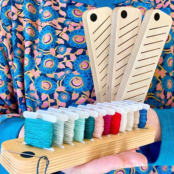 Wooden Bobbin Minder From Modern Hoopla