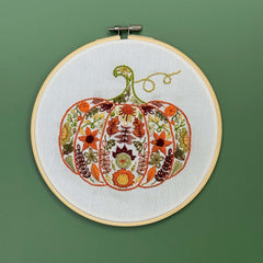 Pumpkin Sampler Embroidery Kit From Craft Kit Company
