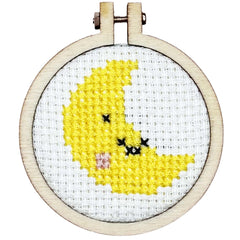 'love You To the Moon and Back' Mini Matchbox Cross Stitch Kit Counted Cross Stitch Kit From Craft Kit Company