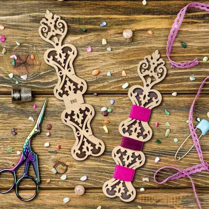 Ornate Wooden Thread Bobbins - Thread Organizers #6 From Hobby Jobby