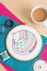 Cat Embroidery Kit  Complete Craft Kit For Beginners From Hawthorn Handmade