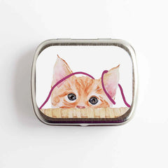 Kitten NEEDLE CASE NEEDLE or STITCH MARKER STORAGE - ORGANIZER