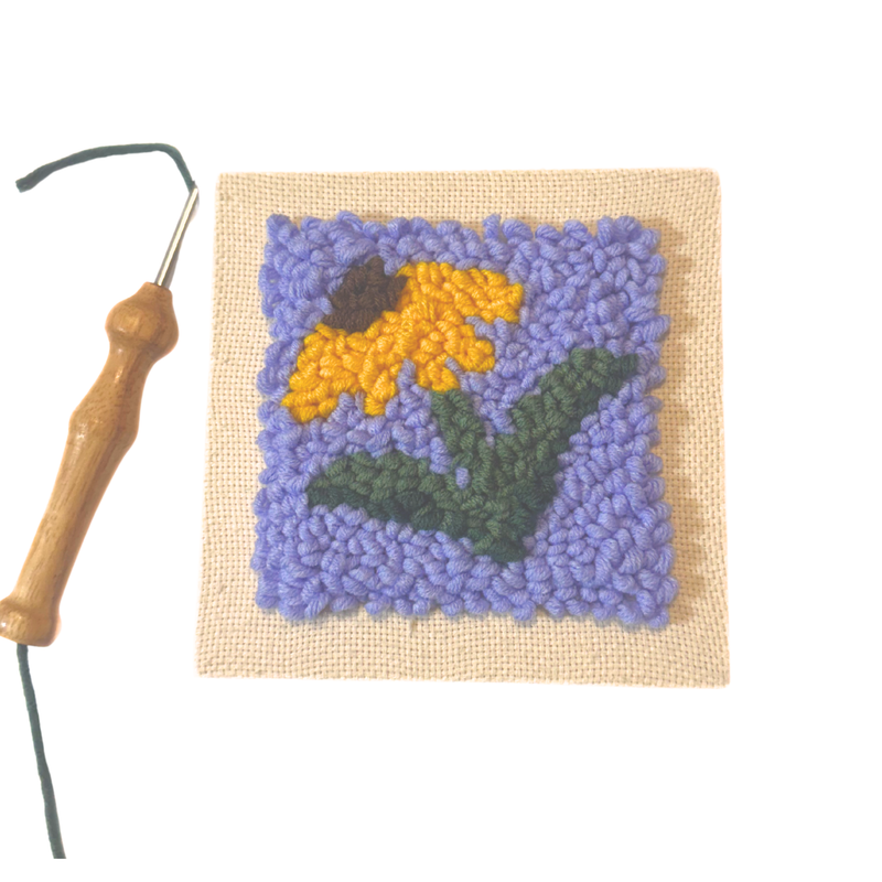 Sunflower Punch Needle DIY Kit - The Artful Needleworker | The Artful ...