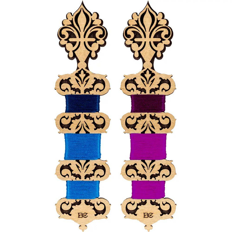 Ornate Wooden Thread Bobbins - Thread Organizers #5 From Hobby Jobby