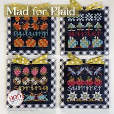 Mad for Plaid by Hands on Design Counted Cross Stitch Pattern