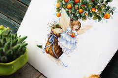 The Orange Fairy Counted Cross Stitch Kit from M.P. Studia