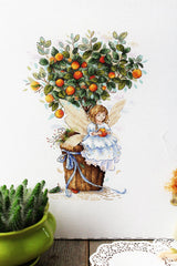 The Orange Fairy Counted Cross Stitch Kit from M.P. Studia