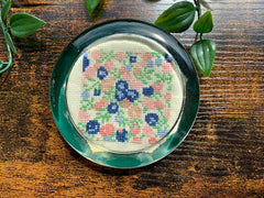 Hand Made  Round Glass Paperweight from Yarntree
