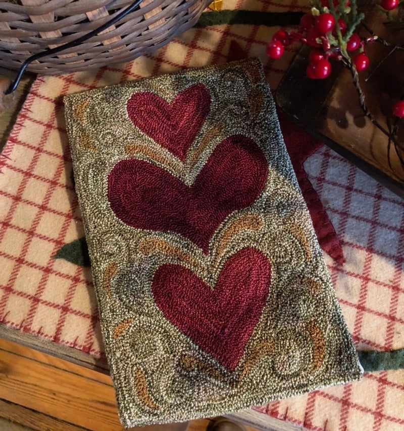 Wonky Hearts Punch Needle Pattern from The Ultra Punch Needle
